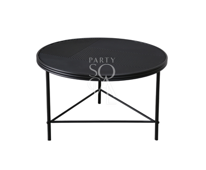 BLACK LINED COFFEE TABLE