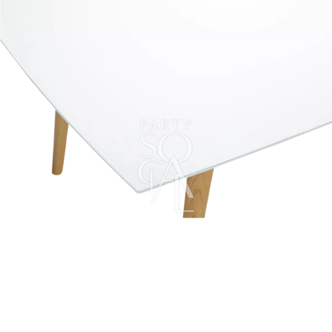 WHITE RECTANGULAR TABLE