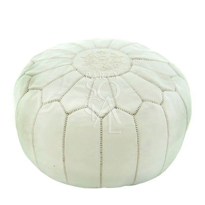 MOROCCAN LEATHER POUFS
