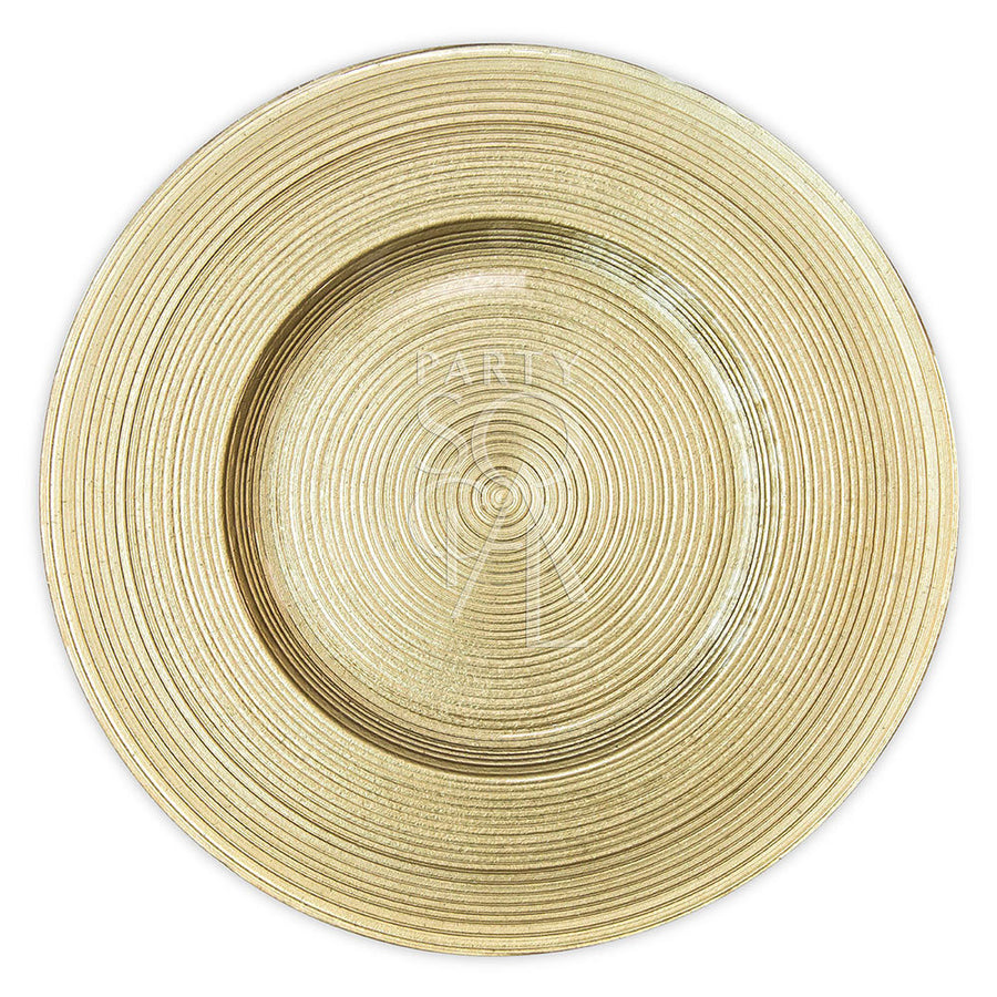 CHARGER PLATE - GOLD LINED