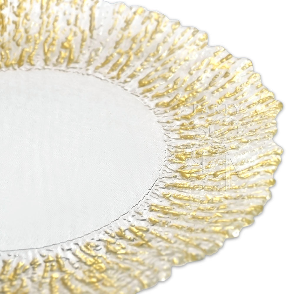 CHARGER PLATE - GOLD LEAF