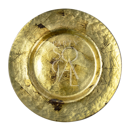 CHARGER PLATE- RUSTIC GOLD